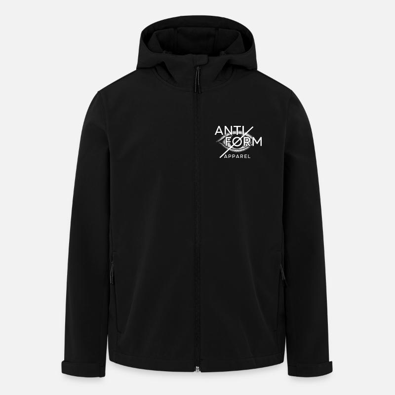 Anti Form Apparel Logo - Men’s Recycled Softshell Jacket by Stanley/Stella - black