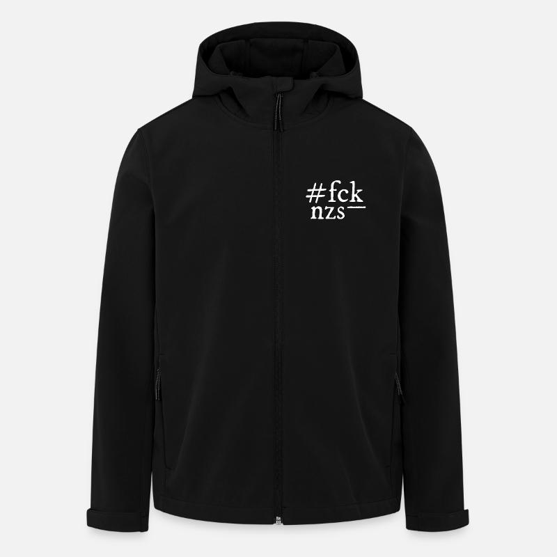 FCK NZS! - Men’s Recycled Softshell Jacket by Stanley/Stella - black