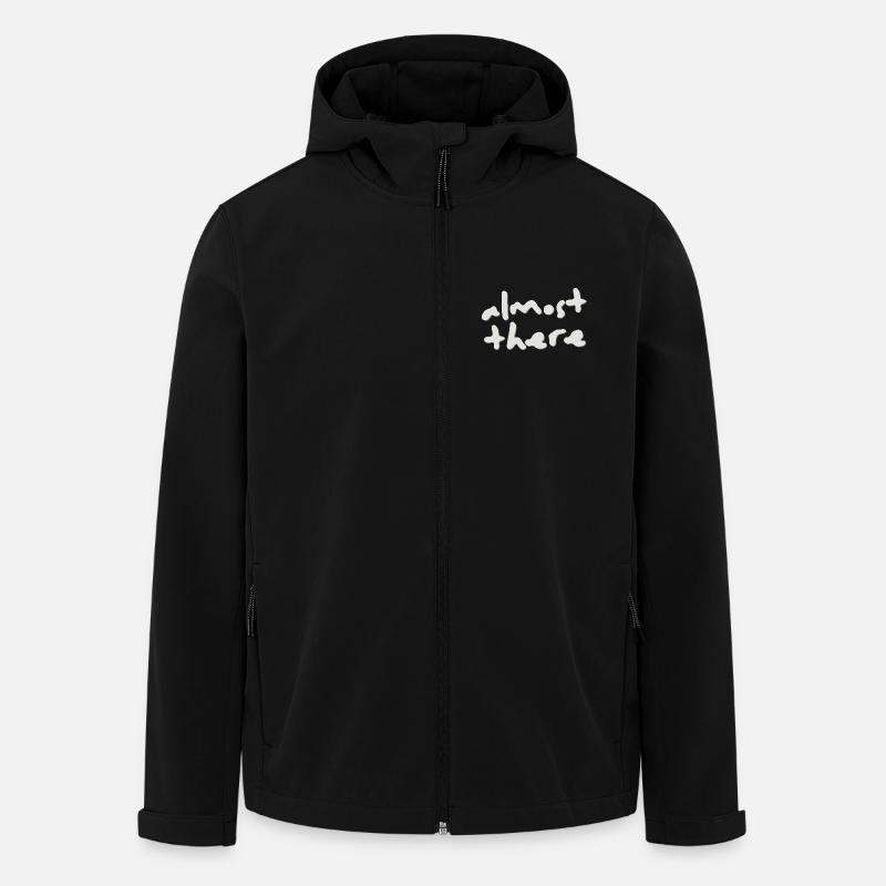 Almost There Never Give Up - Recycelte Männer Softshell-Jacke von Stanley/Stella - Schwarz
