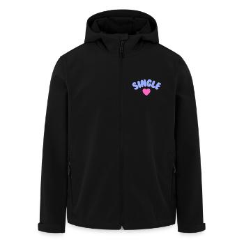 Amour de soi célibataire - Veste softshell homme en polyester recyclé Stanley/Stella - noir - Devant - AI Model Male 185 light (185cm)