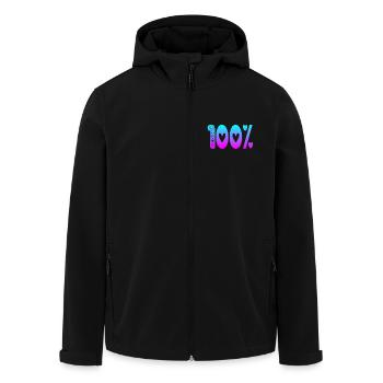 100 POUR CENT DE PERFORMANCE DE MISE AU POINT - Veste softshell homme en polyester recyclé Stanley/Stella - noir - Devant - AI Model Male 185 light (185cm)