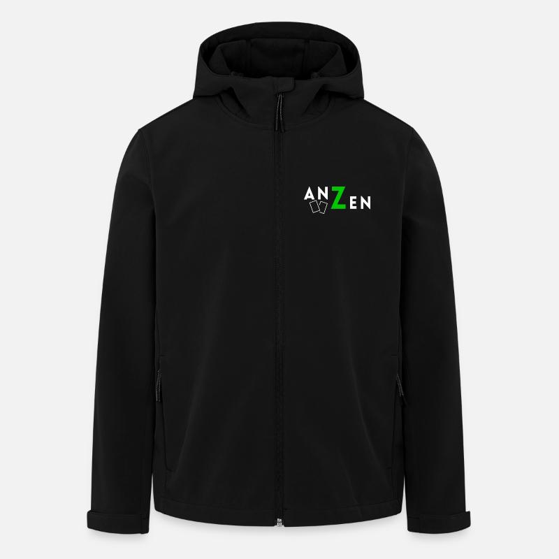 ANZEN GAMES LOGO - Veste softshell homme en polyester recyclé Stanley/Stella - noir