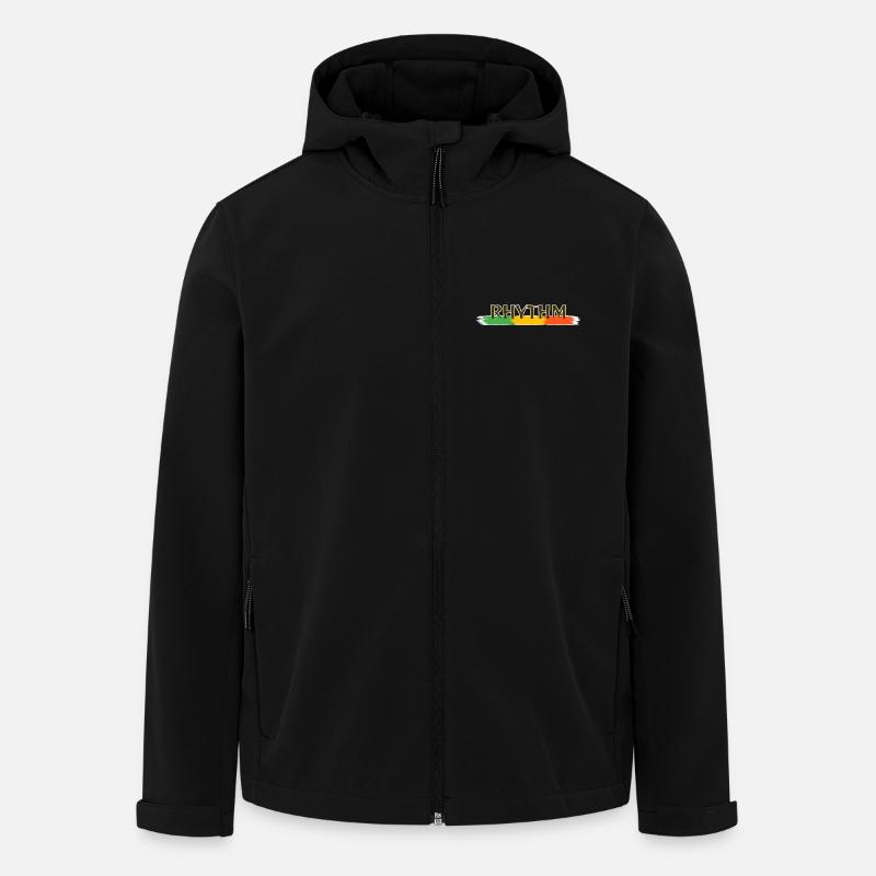 Reggae Rhythm - Men’s Recycled Softshell Jacket by Stanley/Stella - black