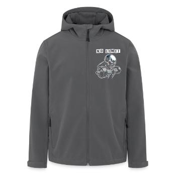 Crâne de musculation No Limit Workout avec haltère - Veste softshell homme en polyester recyclé Stanley/Stella - noir - Devant - AI Model Male 185 light (185cm)