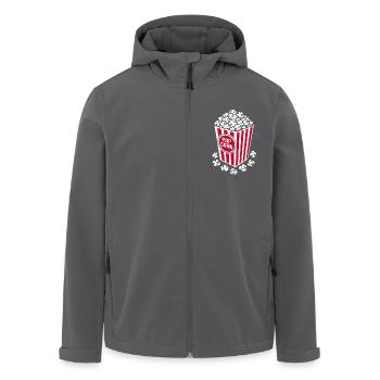 Frisches Popcorn - knusprig, lecker - Geschenk - Recycelte Männer Softshell-Jacke von Stanley/Stella - Anthrazit - Vorne - AI Model Male 185 light (185cm)