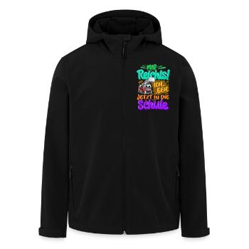 Einschulung Feuerwehr - Recycelte Männer Softshell-Jacke von Stanley/Stella - Schwarz - Vorne - AI Model Male 185 light (185cm)