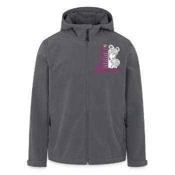 Sternzeichen Widder - Recycelte Männer Softshell-Jacke von Stanley/Stella - Schwarz - Vorne - AI Model Male 185 light (185cm)