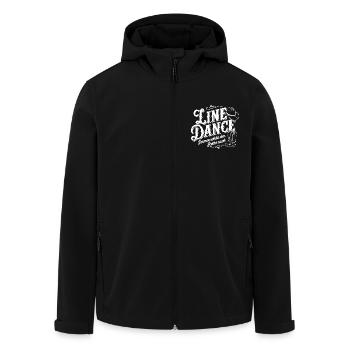 Leben Liebe Line Dance Tanzen Tanzsport - Recycelte Männer Softshell-Jacke von Stanley/Stella - Schwarz - Vorne - AI Model Male 185 light (185cm)