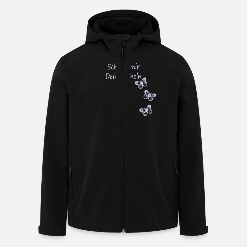 falter schmetterling - Recycelte Männer Softshell-Jacke von Stanley/Stella - Schwarz