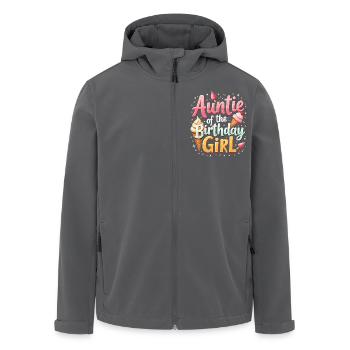 Tante Von Der Geburtstag Tag Mädchen Party Titi Tante - Recycelte Männer Softshell-Jacke von Stanley/Stella - Anthrazit - Vorne - AI Model Male 185 light (185cm)