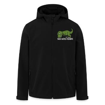 T-Rex déteste les pompes - Tyrannosaurus - cadeau - Veste softshell homme en polyester recyclé Stanley/Stella - noir - Devant - AI Model Male 185 light (185cm)