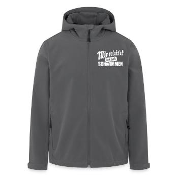 Mir reicht's ich geh schwimmen - Spruch - Recycelte Männer Softshell-Jacke von Stanley/Stella - Schwarz - Vorne - AI Model Male 185 light (185cm)
