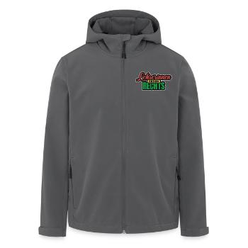 Lehrerinnen Gegen Rechts Gegen Rechts, gegen Hetze - Recycelte Männer Softshell-Jacke von Stanley/Stella - Schwarz - Vorne - AI Model Male 185 light (185cm)