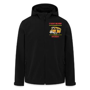 Schulbusfahrer Schulbus - Recycelte Männer Softshell-Jacke von Stanley/Stella - Schwarz - Vorne - AI Model Male 185 light (185cm)