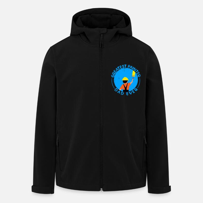 House Painter Dad Unique Gifts - Men’s Recycled Softshell Jacket by Stanley/Stella - black