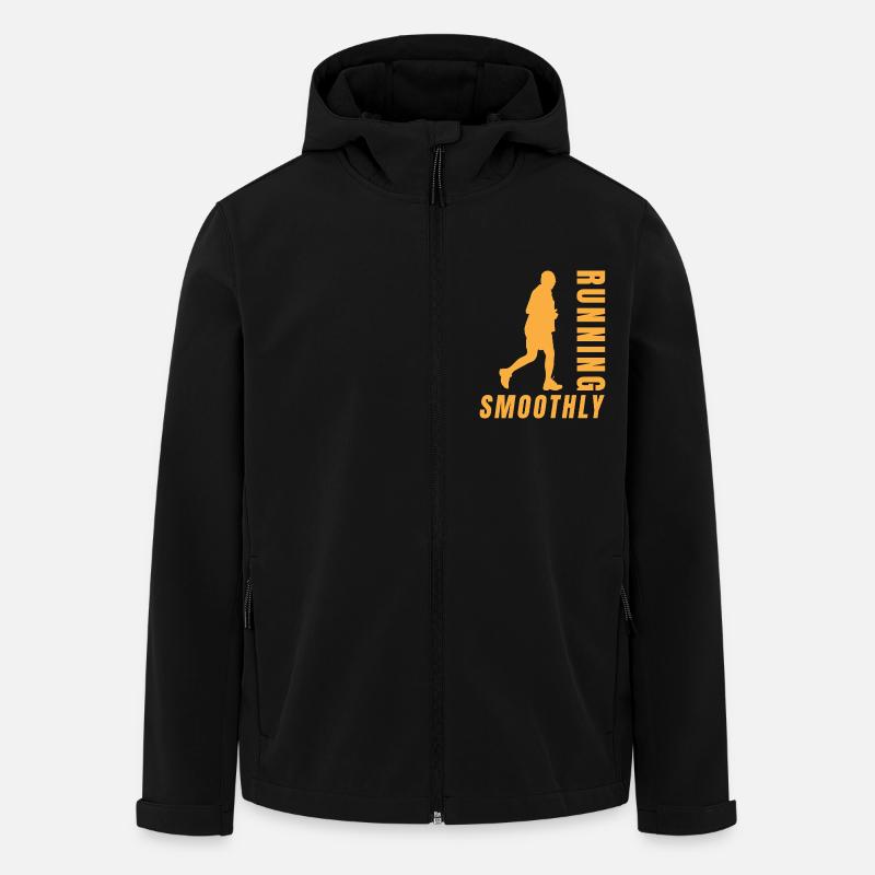 Running Running Smoothly Marathon Runner - Recycelte Männer Softshell-Jacke von Stanley/Stella - Schwarz