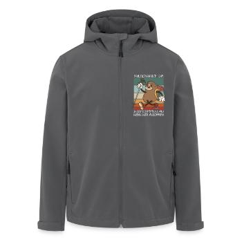Faultier Wanderteam Faultier Wander Team - Recycelte Männer Softshell-Jacke von Stanley/Stella - Schwarz - Vorne - AI Model Male 185 light (185cm)