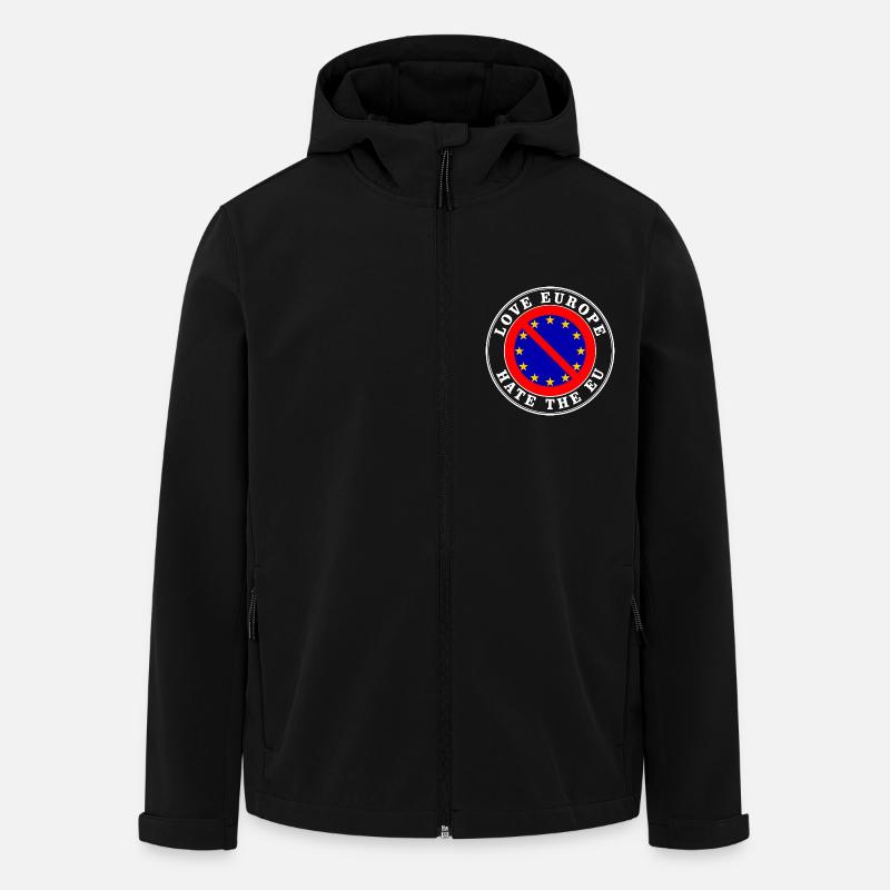 love europe hate the eu - Men’s Recycled Softshell Jacket by Stanley/Stella - black