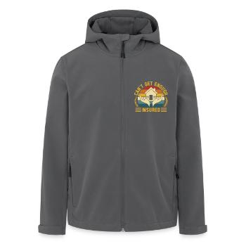 Insurance Agent Can ́t Get Enough Funny Insurance - Men’s Recycled Softshell Jacket by Stanley/Stella - black - Front - AI Model Male 185 light (185cm)