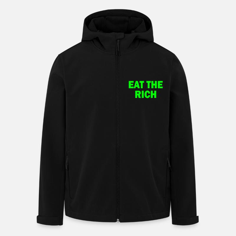 Eat the rich - Recycelte Männer Softshell-Jacke von Stanley/Stella - Schwarz