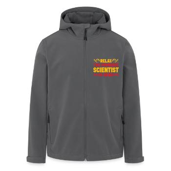 Forensic Science Major Forensic Scientist Is Here - Men’s Recycled Softshell Jacket by Stanley/Stella - black - Front - AI Model Male 185 light (185cm)