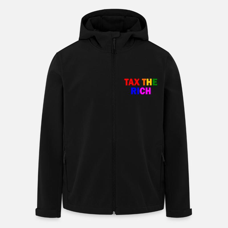 Tax the rich - Recycelte Männer Softshell-Jacke von Stanley/Stella - Schwarz