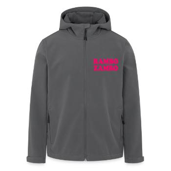 Rambo zambo - Recycelte Männer Softshell-Jacke von Stanley/Stella - Schwarz - Vorne - AI Model Male 185 light (185cm)