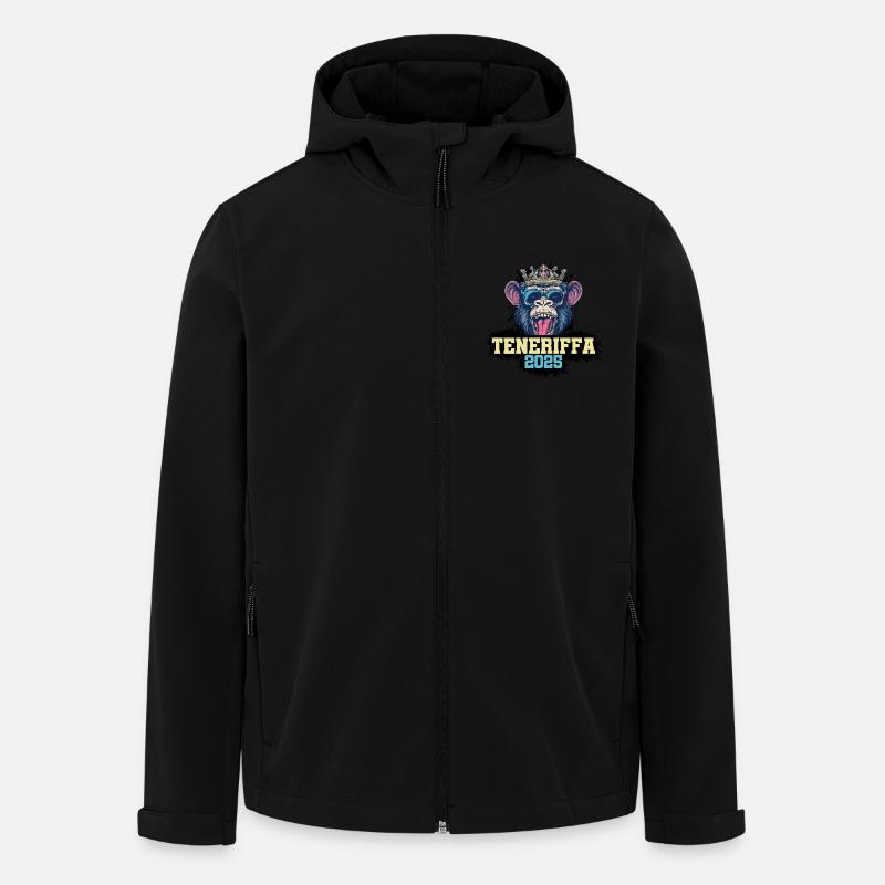 Tenerife 2025 Monkey - Men’s Recycled Softshell Jacket by Stanley/Stella - black