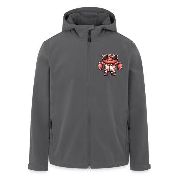 Crabe Crabe Été frais - Veste softshell homme en polyester recyclé Stanley/Stella - noir - Devant - AI Model Male 185 light (185cm)
