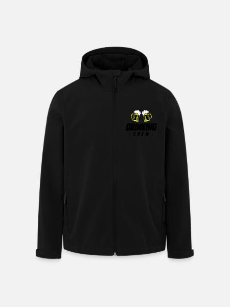 Drinking Crew Beer - Men’s Recycled Softshell Jacket by Stanley/Stella - black