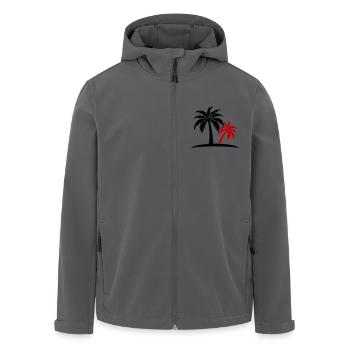 Île Palm - Veste softshell homme en polyester recyclé Stanley/Stella - noir - Devant - AI Model Male 185 light (185cm)