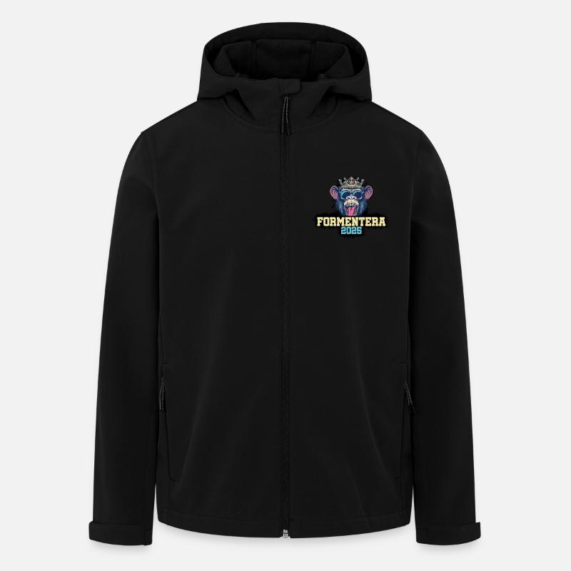 Formentera 2025 Monkey - Men’s Recycled Softshell Jacket by Stanley/Stella - black