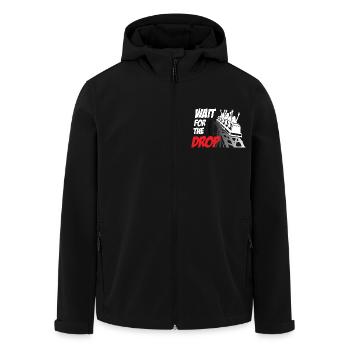 Wait For The Drop Roller Coaster - Veste softshell homme en polyester recyclé Stanley/Stella - noir - Devant - AI Model Male 185 light (185cm)
