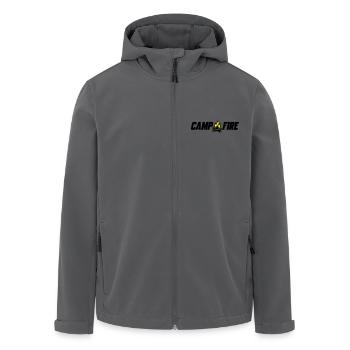 Feu de camp - Veste softshell homme en polyester recyclé Stanley/Stella - noir - Devant - AI Model Male 185 light (185cm)