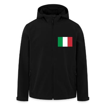 Italie - Veste softshell homme en polyester recyclé Stanley/Stella - noir - Devant - AI Model Male 185 light (185cm)