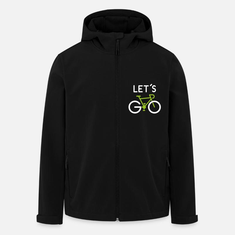 Lets go -Rennrad Radfahrer Spruch Team - Recycelte Männer Softshell-Jacke von Stanley/Stella - Schwarz
