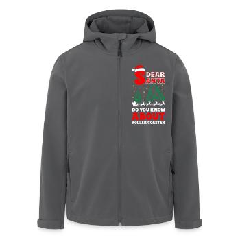 Dear Santa Do You Know About Roller Coaster - Recycelte Männer Softshell-Jacke von Stanley/Stella - Schwarz - Vorne - AI Model Male 185 light (185cm)