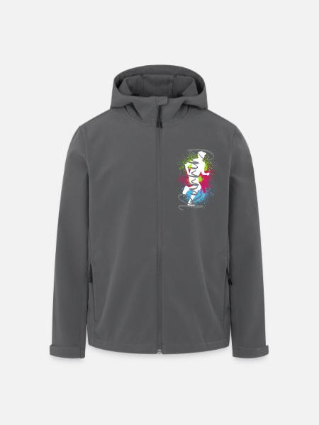 Running Sport Jogger Läufer Rennen Joggen Laufen - Recycelte Männer Softshell-Jacke von Stanley/Stella - Schwarz