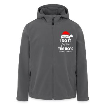 Je le fais pour le Noël de The Ho s - Veste softshell homme en polyester recyclé Stanley/Stella - noir - Devant - AI Model Male 185 light (185cm)