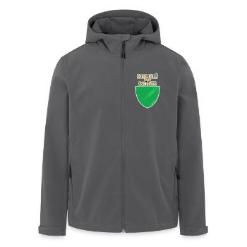 Drapeau de Vaud - Veste softshell homme en polyester recyclé Stanley/Stella - charbon - Devant - AI Model Male 185 light (185cm)
