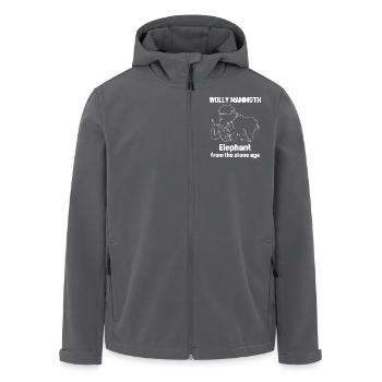 Mammouth - Veste softshell homme en polyester recyclé Stanley/Stella - noir - Devant - AI Model Male 185 light (185cm)