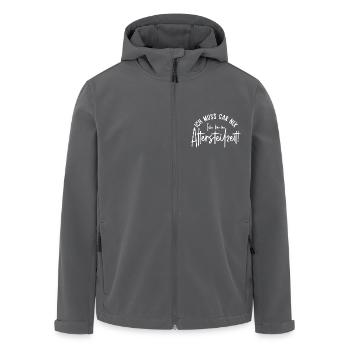 Ich muss gar nix Ich bin in Altersteilzeit - Recycelte Männer Softshell-Jacke von Stanley/Stella - Schwarz - Vorne - AI Model Male 185 light (185cm)