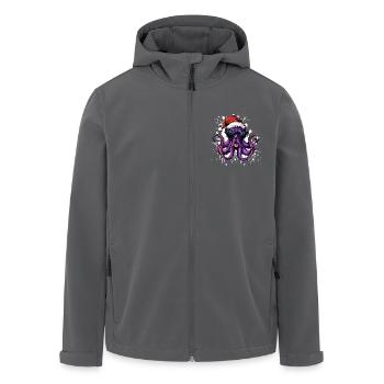 Oktopus Weihnachten Lustig - Recycelte Männer Softshell-Jacke von Stanley/Stella - Schwarz - Vorne - AI Model Male 185 light (185cm)