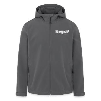 Hermsdorf Original - Recycelte Männer Softshell-Jacke von Stanley/Stella - Schwarz - Vorne - AI Model Male 185 light (185cm)
