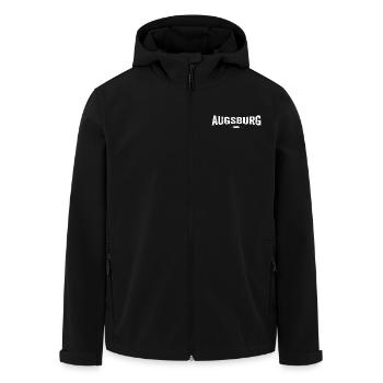 Augsburg Original - Recycelte Männer Softshell-Jacke von Stanley/Stella - Schwarz - Vorne - AI Model Male 185 light (185cm)