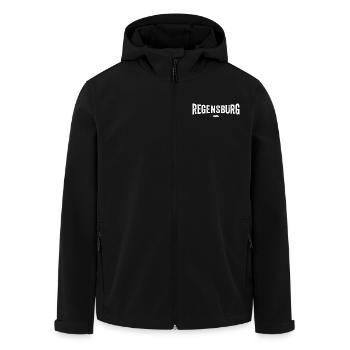 Regensburg Original - Recycelte Männer Softshell-Jacke von Stanley/Stella - Schwarz - Vorne - AI Model Male 185 light (185cm)