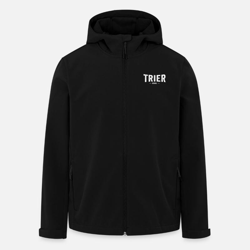 Trier Original - Recycelte Männer Softshell-Jacke von Stanley/Stella - Schwarz