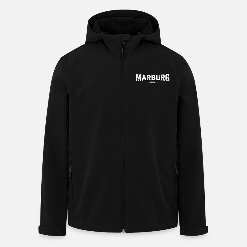 Marburg Original - Recycelte Männer Softshell-Jacke von Stanley/Stella - Schwarz