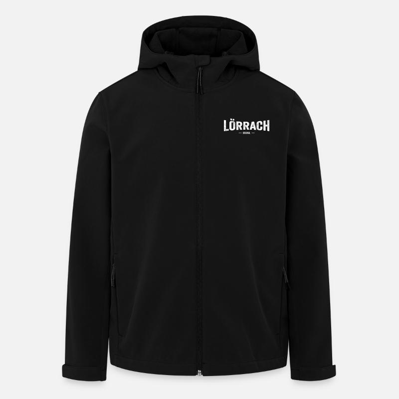 Lörrach Original - Recycelte Männer Softshell-Jacke von Stanley/Stella - Schwarz