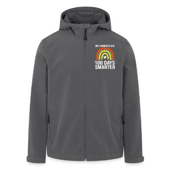 Lehrer der Mittelstufe - Recycelte Männer Softshell-Jacke von Stanley/Stella - Schwarz - Vorne - AI Model Male 185 light (185cm)